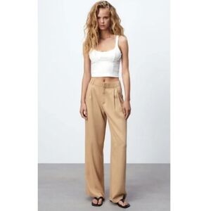 Zara High Rise Women's Full Length Pants Trousers